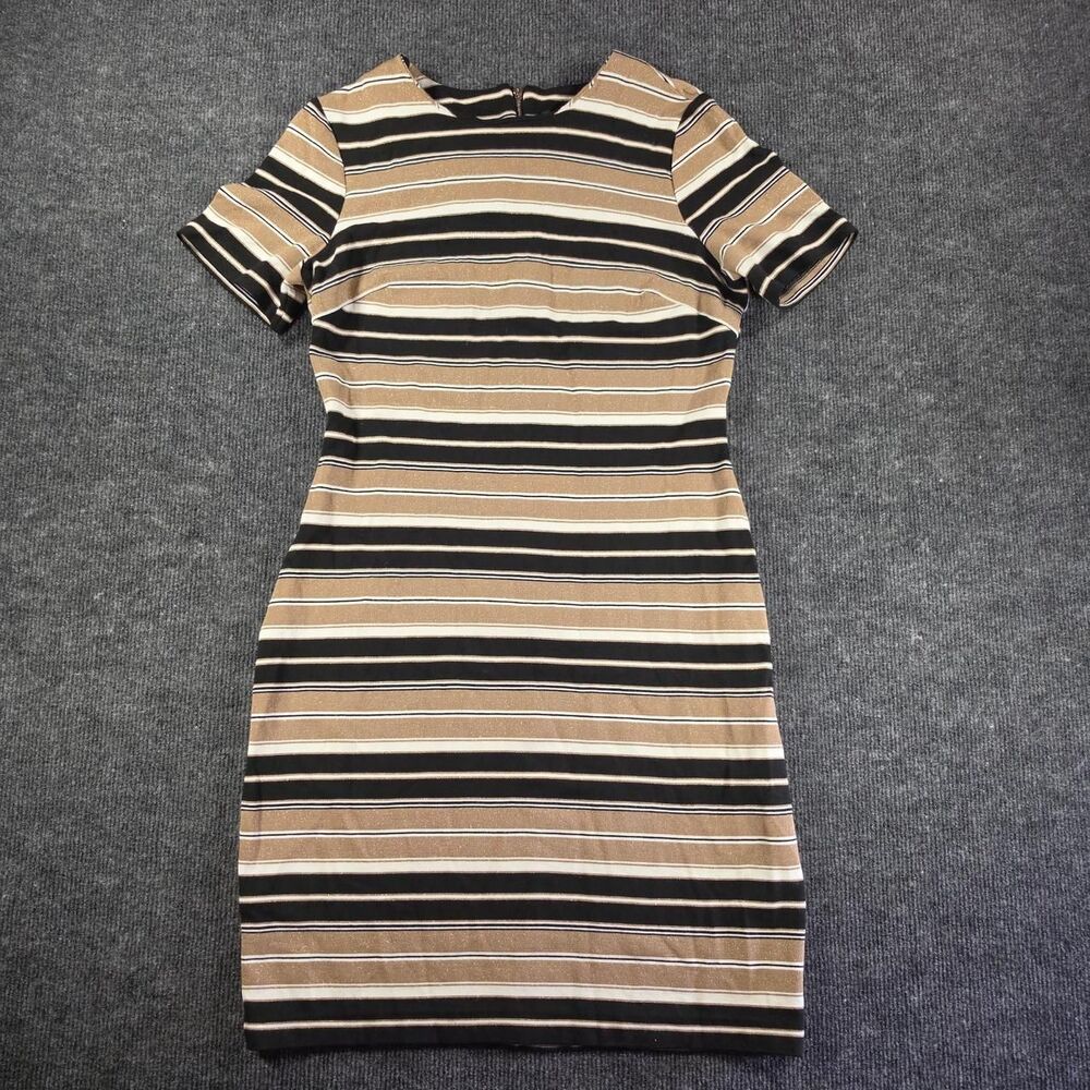 Tommy Hilfiger Women's Black and Gold Dress